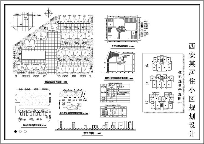 安徽省合肥市市区某居住小区规划设计方案_图1