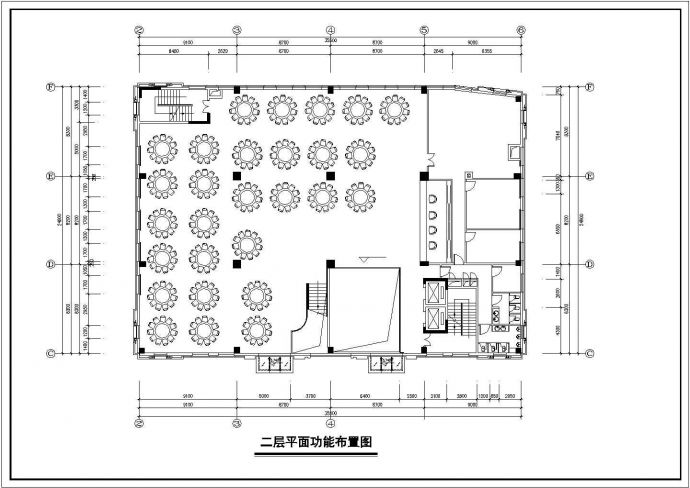 广州某经典的酒店建筑平面cad布置图_图1