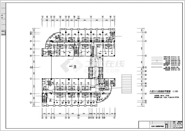 甲级设计院设计的23层酒店电消防CAD图-图二