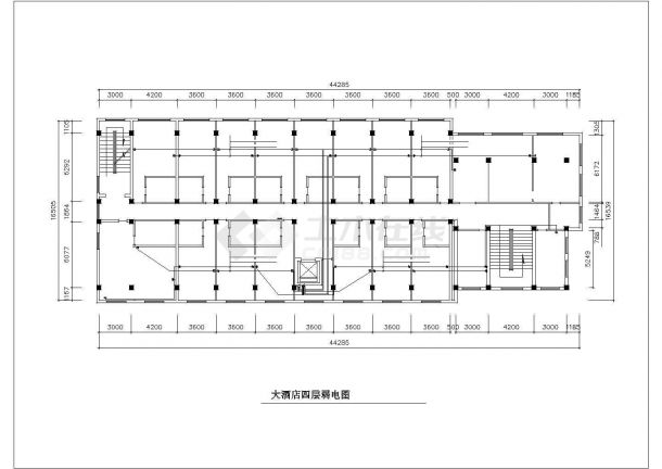 酒店全套电气剖面CAD参考图-图二