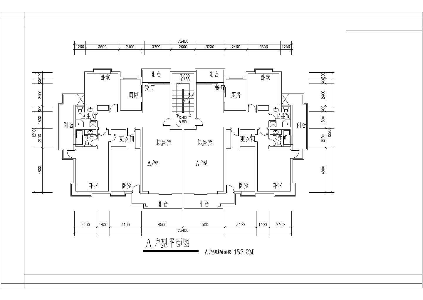 装修设计大140平米的户型【含平面布置图，效果图】