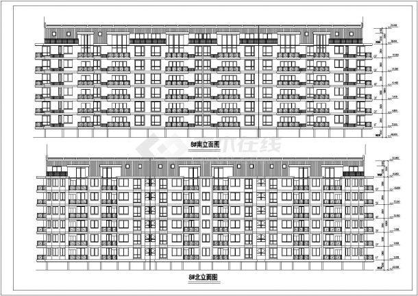 装修设计安徽省宁国市某小区8#多层住宅楼-图一
