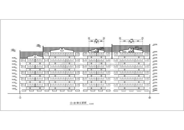 装修设计7层住宅建施施工设计CAD图-图一