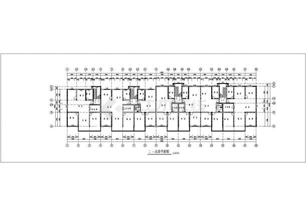 装修设计7层住宅建施施工设计CAD图-图二