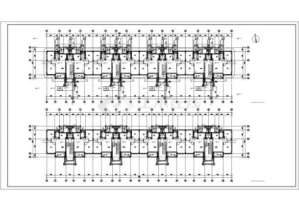 太原市柏林花园小区5层砖混住宅楼给排水平面设计CAD图纸（3套方案）-图二