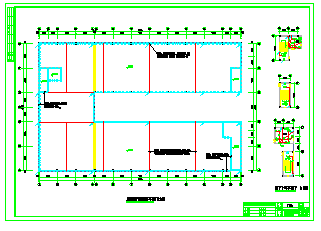某地区普通厂房电气CAD平面布置参考图-图一