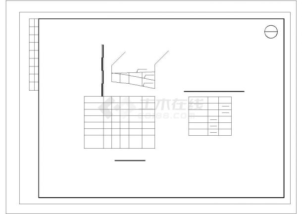 钢筋混凝土道路挡土墙结构施工图（CAD、9张）-图一