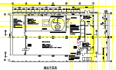 南方某电子厂厂房洁净室系统cad设计施工平面图_图1
