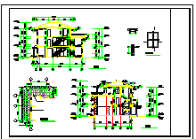 三层别墅建筑cad施工设计图纸_图1