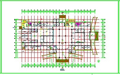 陕西某医院综合楼施工建筑设计cad方案图纸-图二
