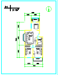 十几种整套住宅户型CAD平面图纸_图1