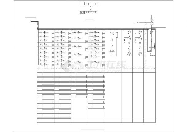 北京市大兴区市民图书馆内部变电所全套电气设计CAD图纸-图一
