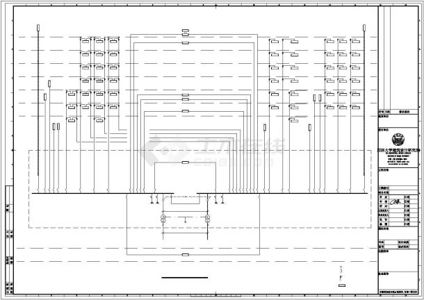 北京市大兴区市民图书馆内部变电所全套电气设计CAD图纸-图二