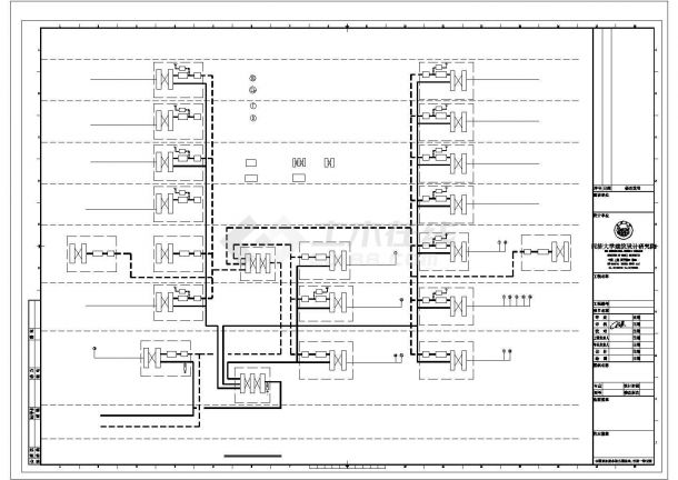 盐城市师范学院多层图书馆内部弱电系统全套设计CAD图纸-图二
