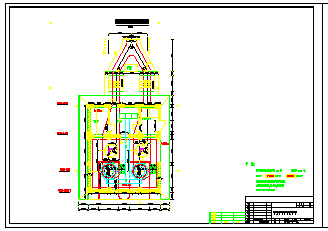水利电站厂房详细建筑施工cad设计图-图二