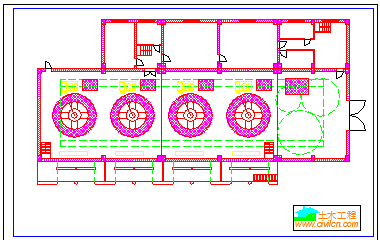 水力发电站厂房设计cad建筑图纸-图一