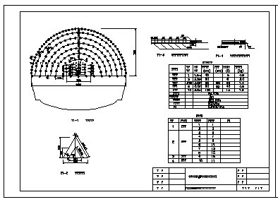 隧道爆破网络布置CAD设计图纸