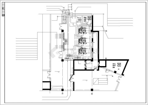 某地五星级酒店锅炉房暖通全套施工设计cad图-图二