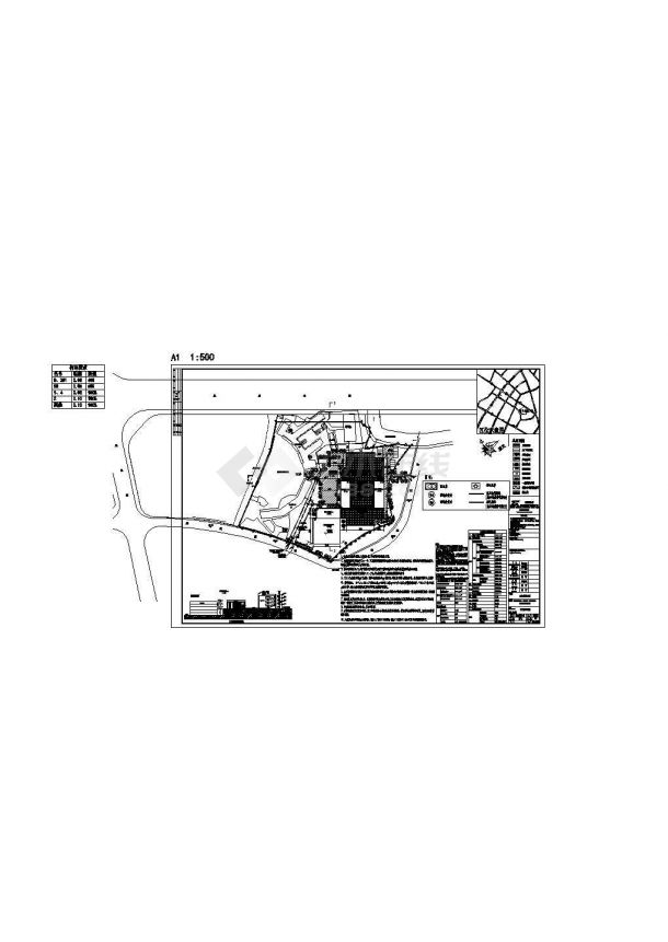 杭州萧山区忠庄小学电气总平面规划设计CAD图纸（占地1.9万平米）-图一