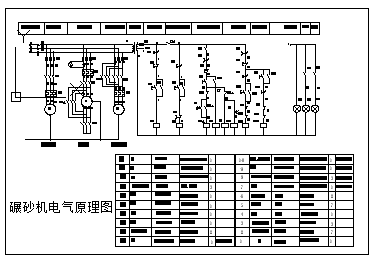 西门子PLC控制混砂机cad原理施工图-图二