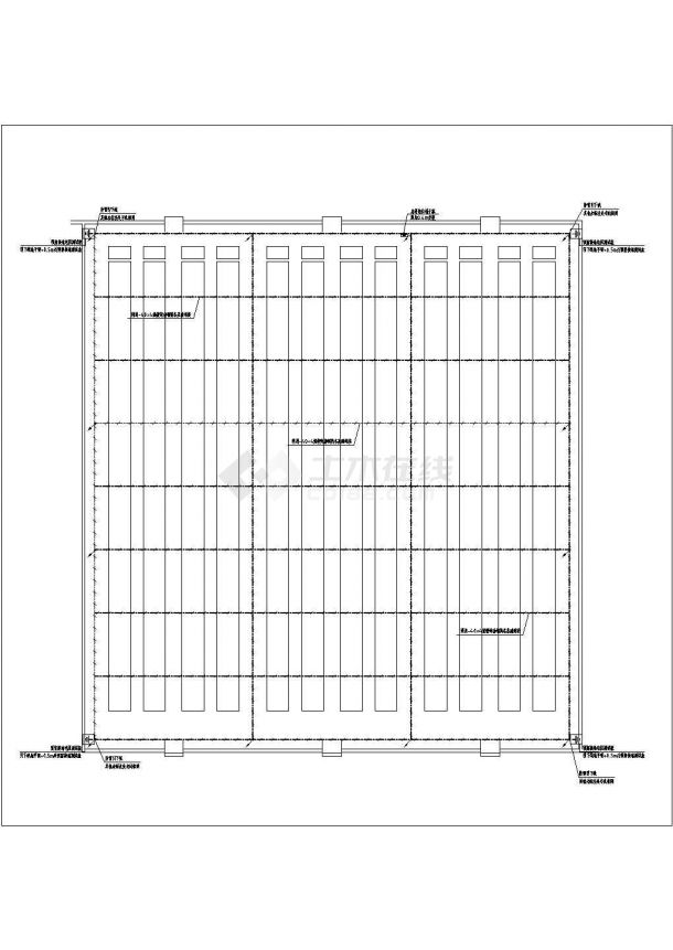 普安县某工厂2100平米单层框架厂房电气系统设计CAD图纸（2套方案）-图一
