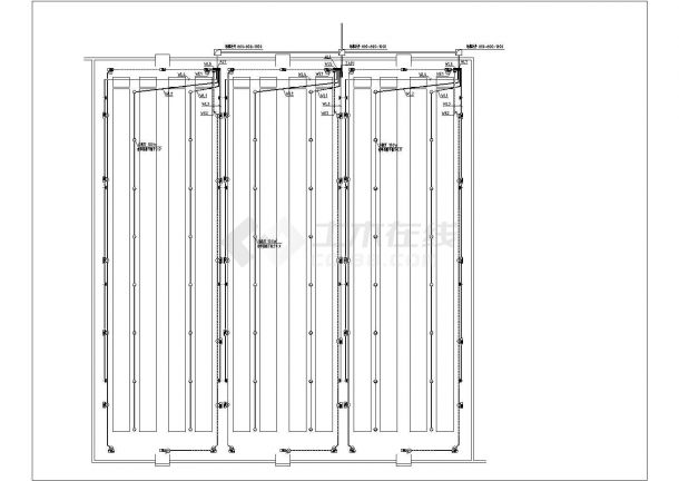普安县某工厂2100平米单层框架厂房电气系统设计CAD图纸（2套方案）-图二