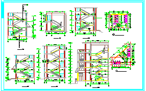详细楼梯建筑cad施工设计图-图二