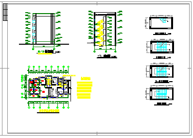 小高层住宅楼CAD建筑设计图纸-图二