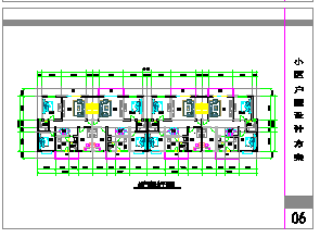 小区户型cad建筑设计方案图_图1