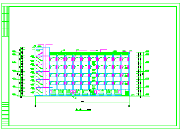 学院教学楼全套结构CAD设计施工图纸-图一