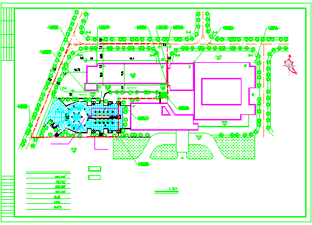 学院教学楼全套结构CAD设计施工图纸-图二
