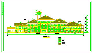 星级高档宾馆建筑结构cad施工设计图_图1