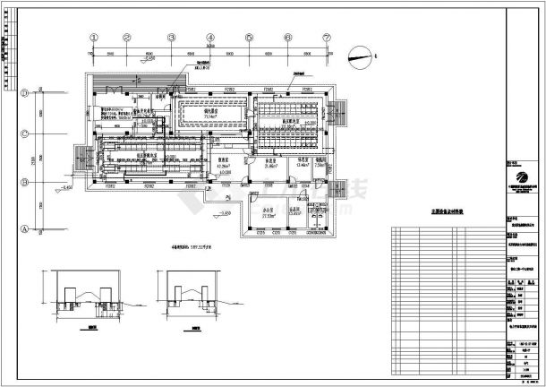 长沙市某火电厂590平米单层框混结构变电站电气系统设计CAD图纸-图二