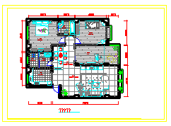 一套160平米室内cad家装设计方案图纸-图一