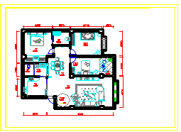 一套160平米室内cad家装设计方案图纸-图二