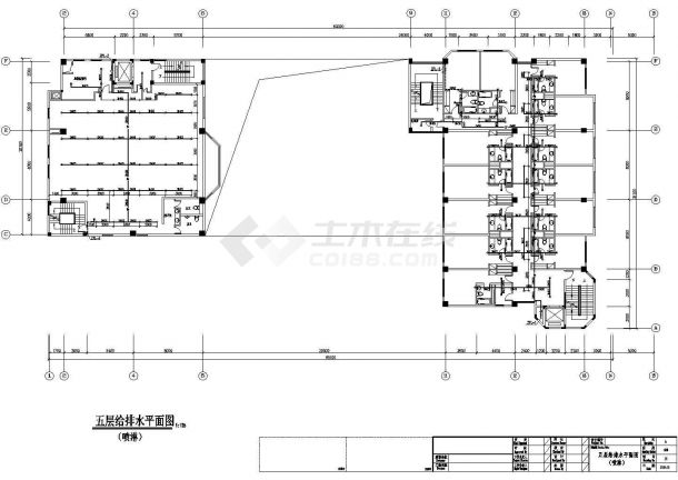 某市四星级大酒店施工CAD图-图二