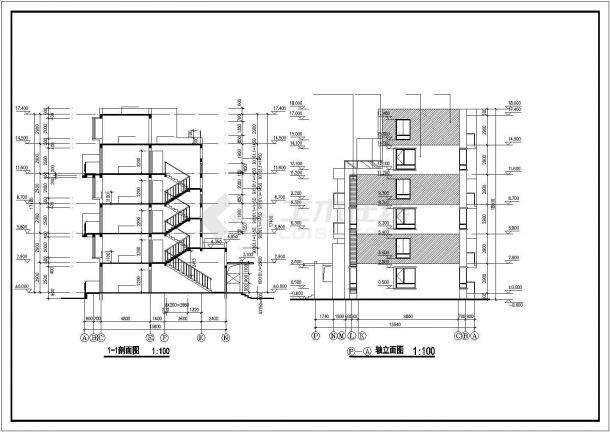 联排别墅建筑施工图，共三十二张-图二