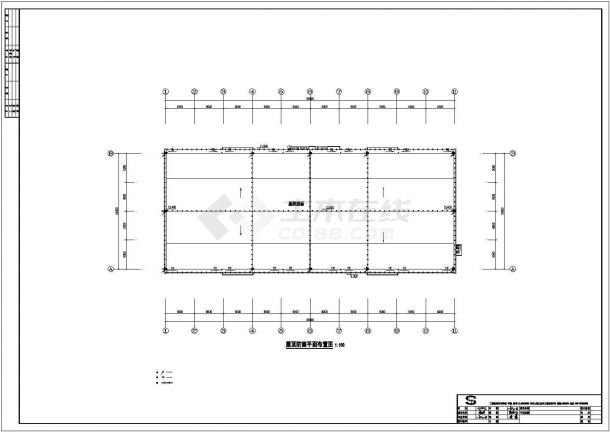 遵义市某粮食交易站1400平米单层框架粮食仓库电气系统设计CAD图纸-图一