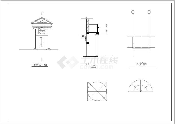 两层底框全套建筑设计全套施工cad图-图一