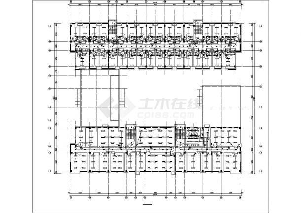 南通如皋市某6540平米3层框架结构综合办公楼电气系统设计CAD图纸-图二