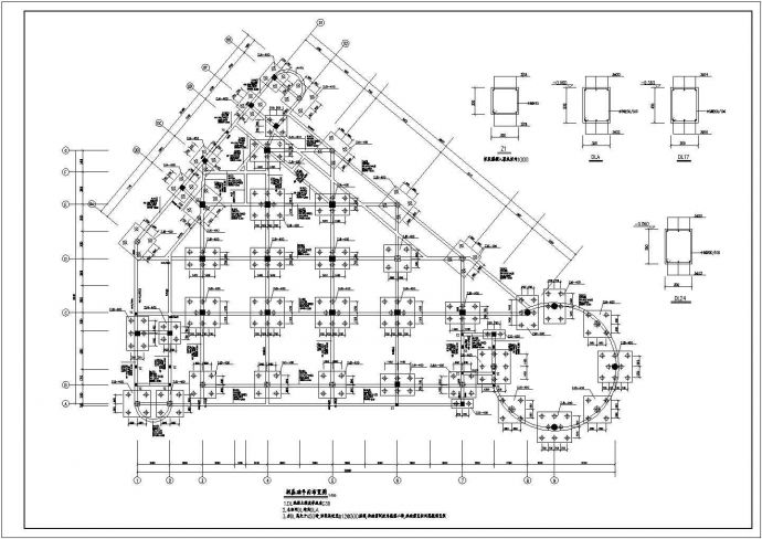 长沙小区会所设计结构建筑设计全套施工cad图_图1