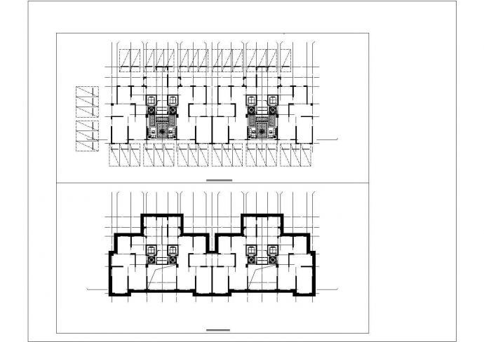 湖州市水曦花苑小区25层框架结构住宅楼平立面设计CAD图纸（2套方案）_图1