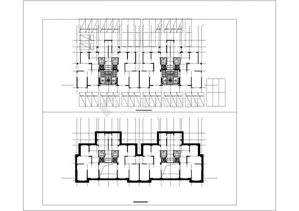 湖州市水曦花苑小区25层框架结构住宅楼平立面设计CAD图纸（2套方案）-图二