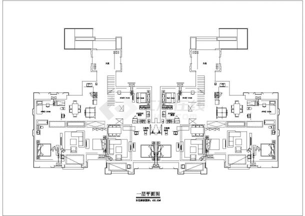 贵阳市丽锦花园小区9层框架结构住宅楼平立面设计CAD图纸-图二