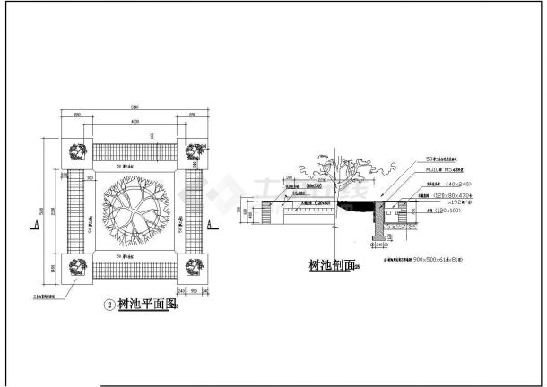 装修设计某小区环境工程全套施工设计CAD图-图二