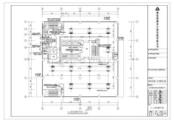 贵州智造大厦空调归档暖通结构施工图CAD详图-图二
