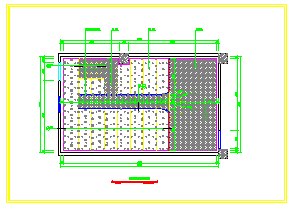 湖北电影院装修施工CAD平面布置参考图-图一