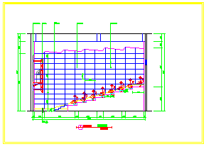湖北电影院装修施工CAD平面布置参考图-图二