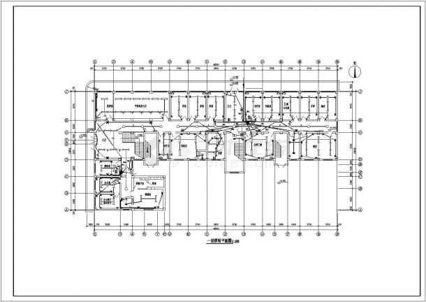 某地区西城医院六层病房综合楼电气工程设计施工图（含电气设计说明）-图二