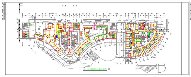 医院住院楼中央空调系统cad设计施工图纸-图一